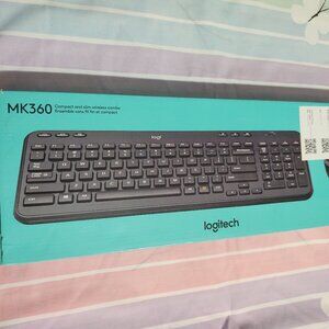 Logitech MK360 wireless keyboard and mouse.  NWT in box.